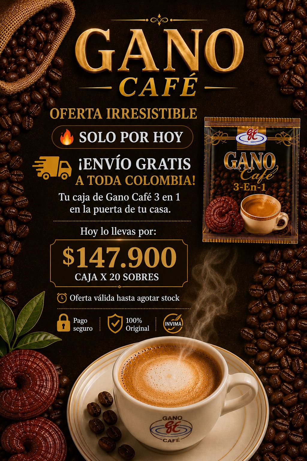 Oferta irresistible Ganova Café